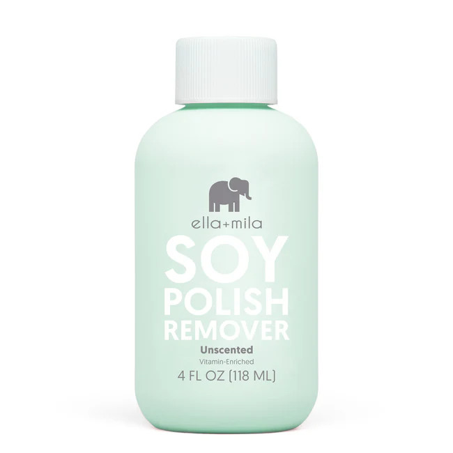 Soy Nail Polish Remover - Unscented - 4 oz | ella+mila