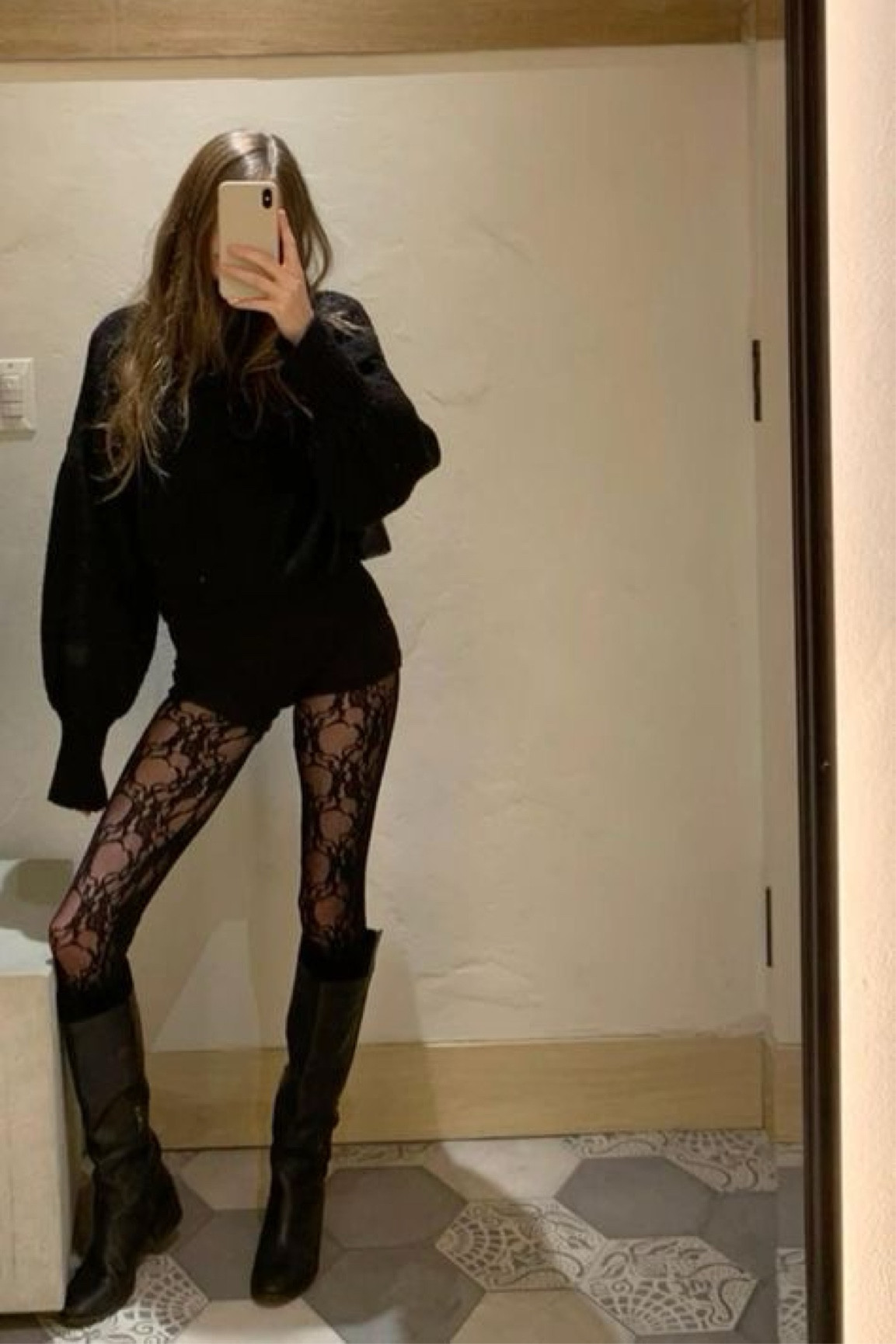 Fall outfit inspo | Fall going out outfit | Lace tights with high boots outfit 

#LTKSeasonal #LTKHoliday #LTKCyberWeek