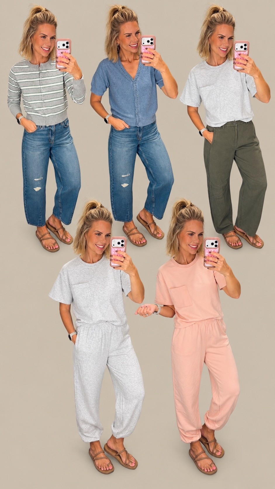 Small in all of the tops and sweatpants
Size 4 in the jeans

@Target

#LTKmomlife #LTKootd #LTKOver40