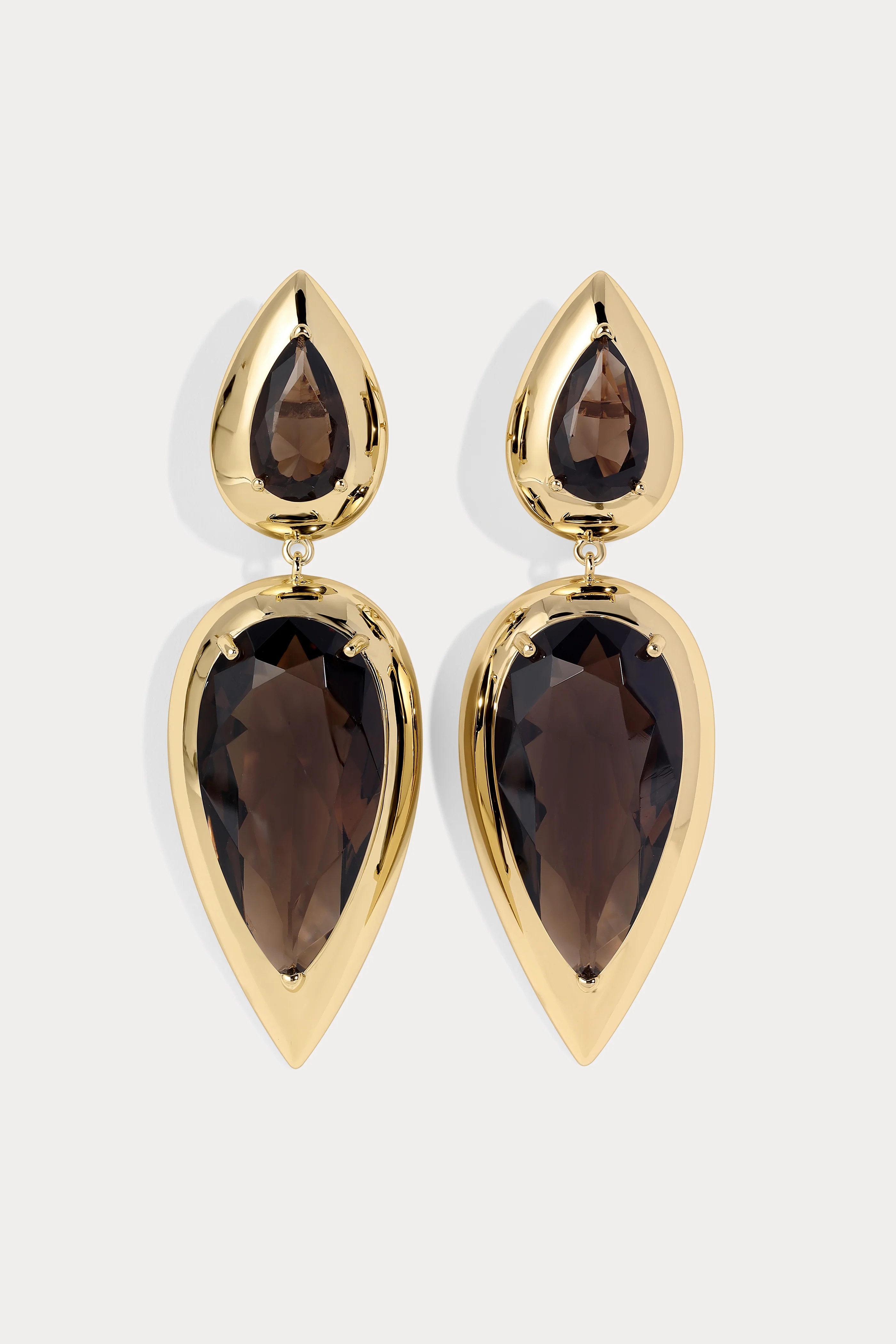 Imara Smoke Quartz Earrings | Lili Claspe
