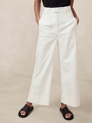 Oceanside Wide-Leg Cropped Pant | Banana Republic (US)