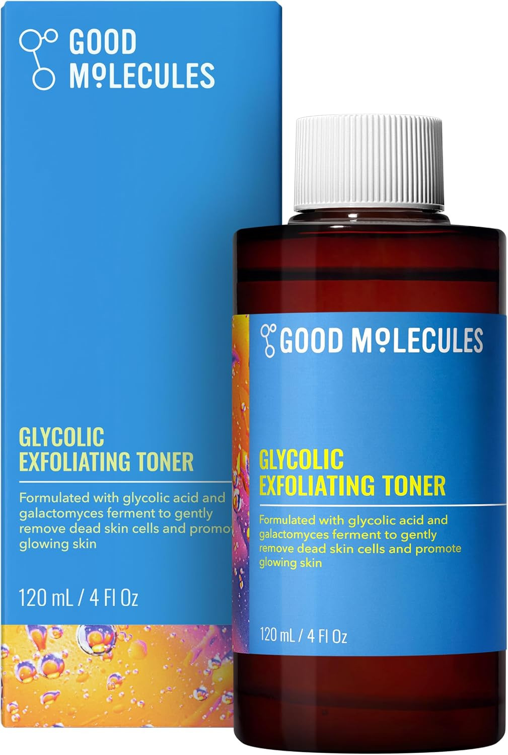 Good Molecules Glycolic Exfoliating Toner - Facial Toner and Exfoliant with Glycolic Acid, Hyaluronic Acid and Aloe to Moisturize - Skincare for Face | Amazon (US)
