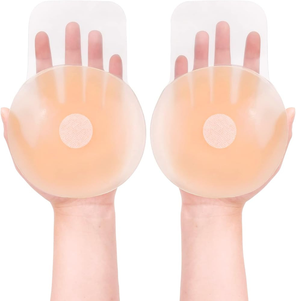 Shintrend Nipple Cover for Women: Silicone Breast Lift Pasties 5.1inch Reusable Adhesive Sticky B... | Amazon (US)