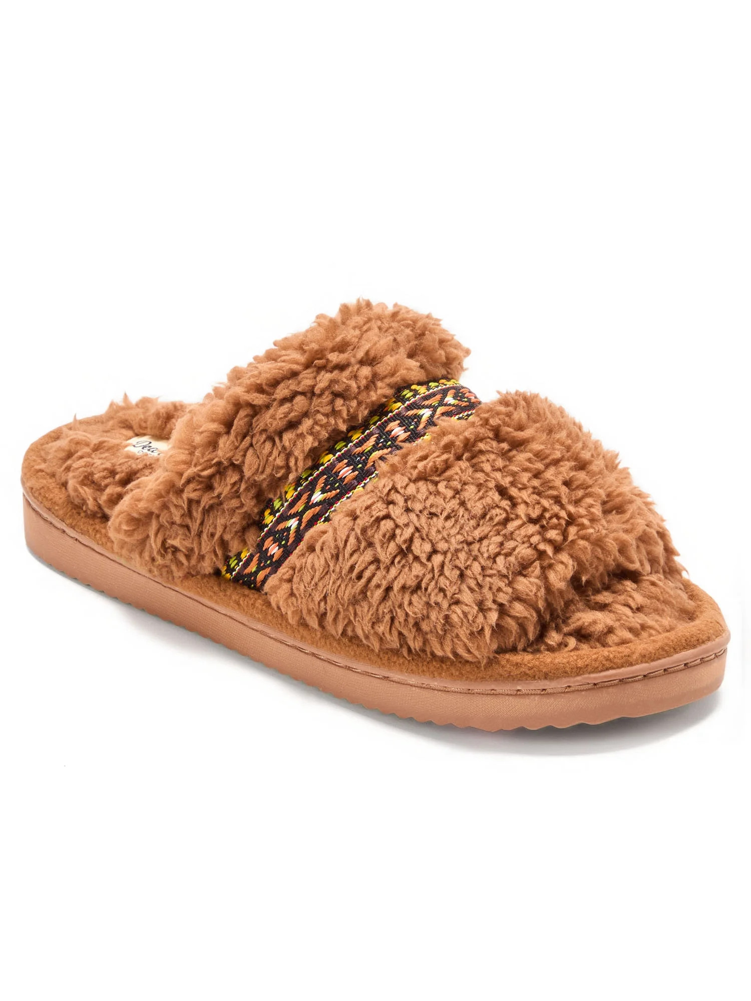 Dearfoams Cozy Comfort Women's Terry Slide Slippers - Walmart.com | Walmart (US)