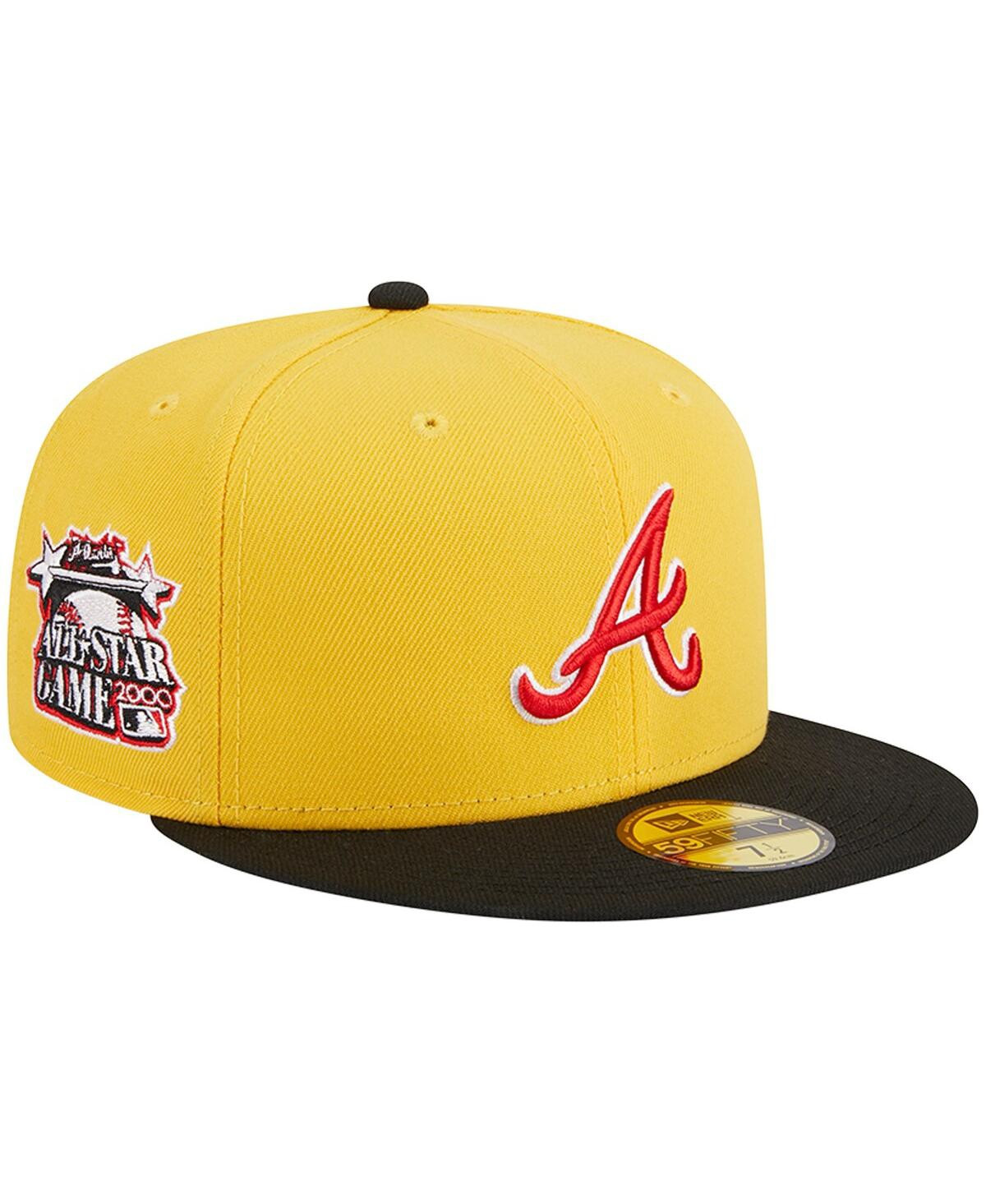 Men's New Era Yellow, Black Atlanta Braves Grilled 59FIFTY Fitted Hat | Macys (US)