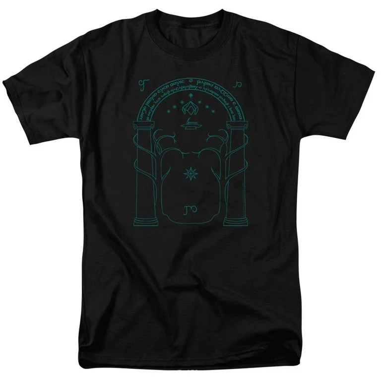 Lord Of The Rings Doors Of Durin Officially Licensed Adult T Shirt | Walmart (US)