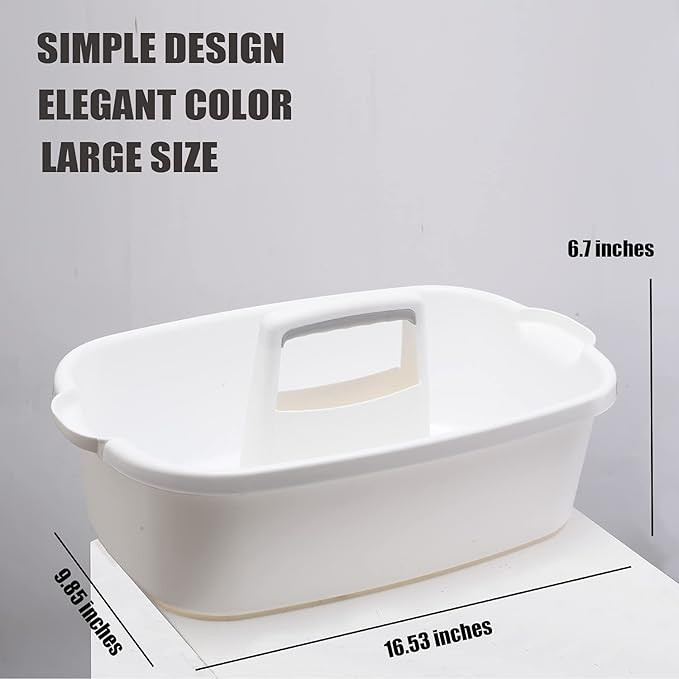 ALINK Large Plastic Shower Caddy Tote, Portable Storage Caddy Basket Organizer with Handle for Do... | Amazon (US)