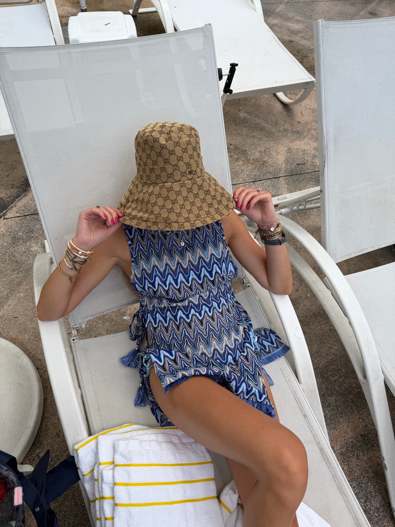 My pool day outfit! My bikini is @Dippin Daisys  size xs. Ramy Brook
Kimber Dress Swim Cover-Up I rented mine from @renttherunway  my code is RTRXSVOSEN50. My hat is from DHg8. Of course my @crocs  flip flops too.

#LTKootd #LTKSwim #LTKTravel