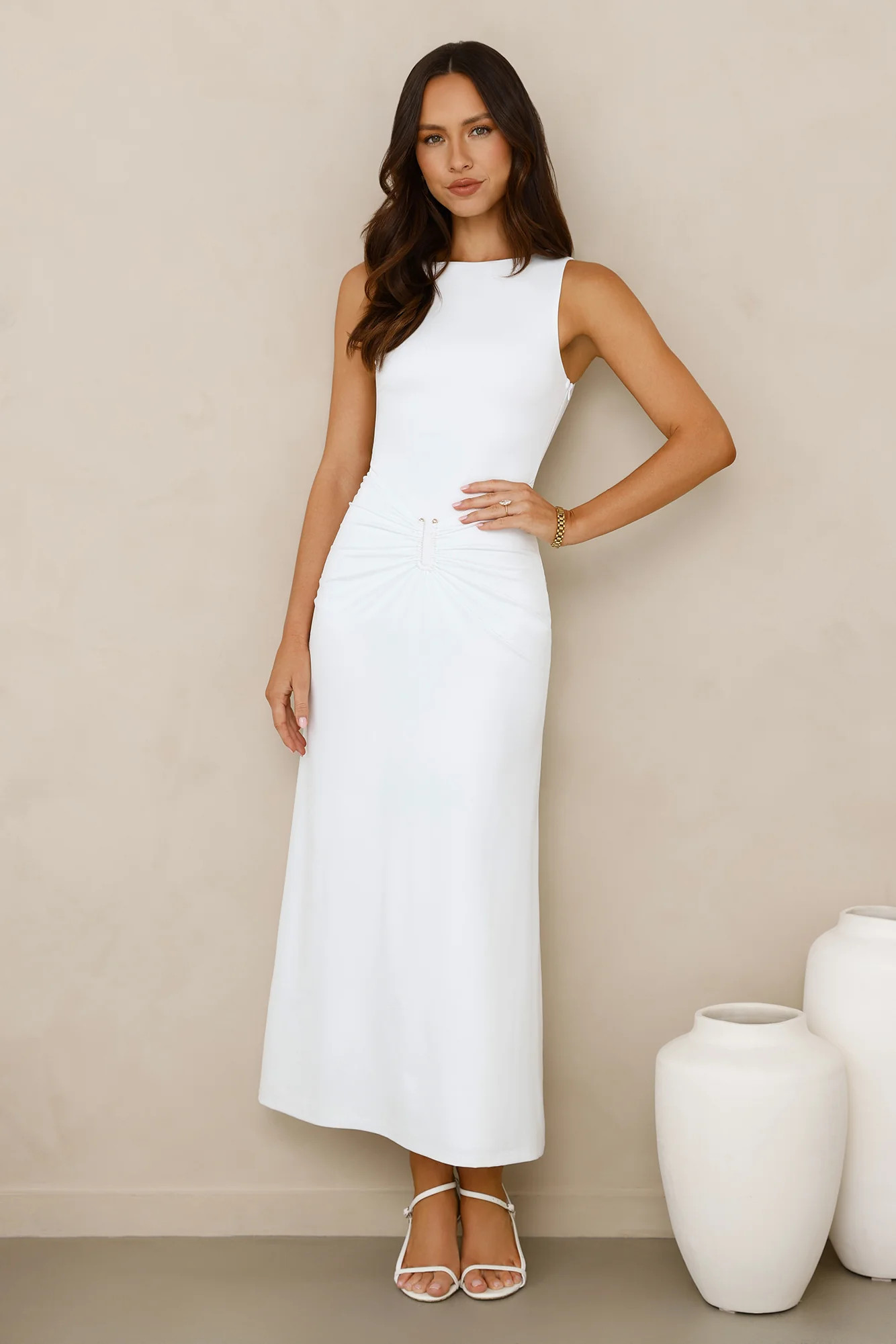 Everything Energy Midi Dress White | Hello Molly (US)