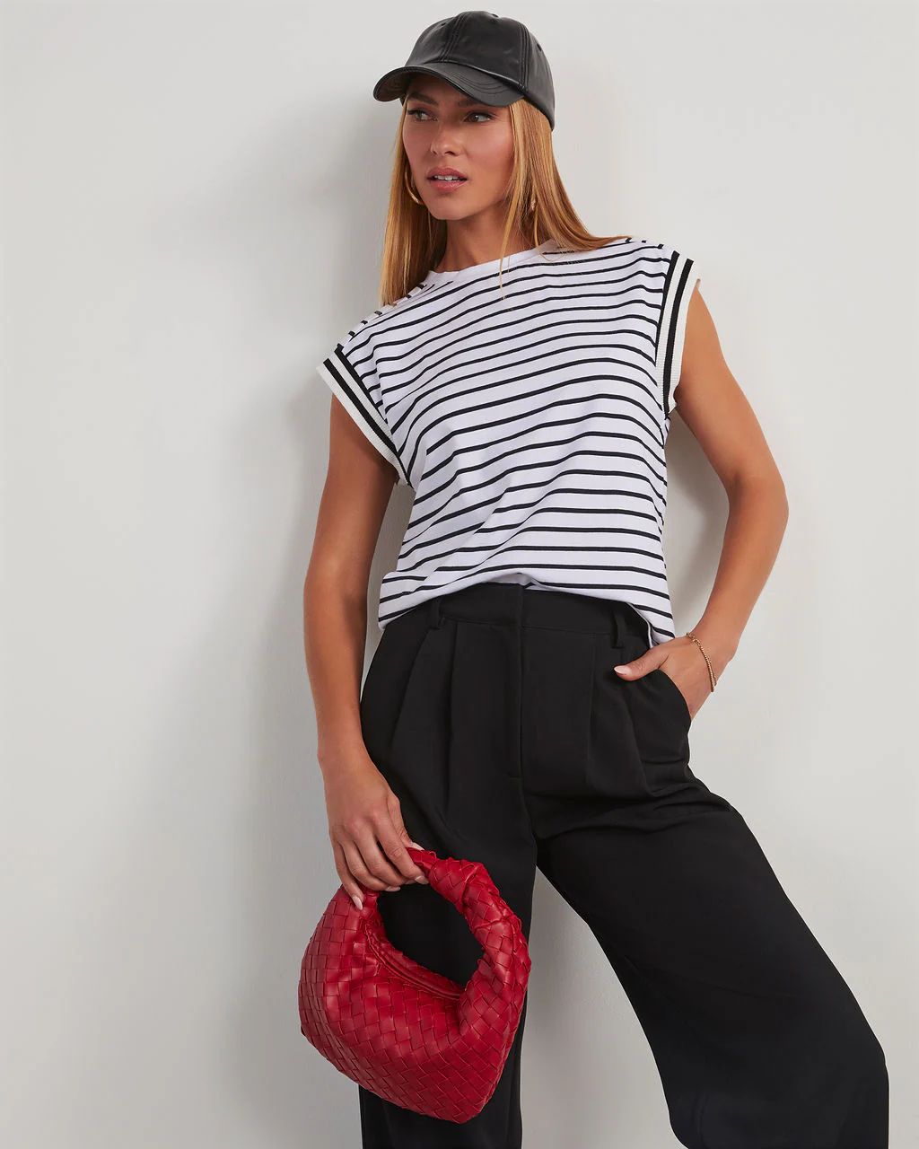 Julane Striped T-Shirt | VICI Collection