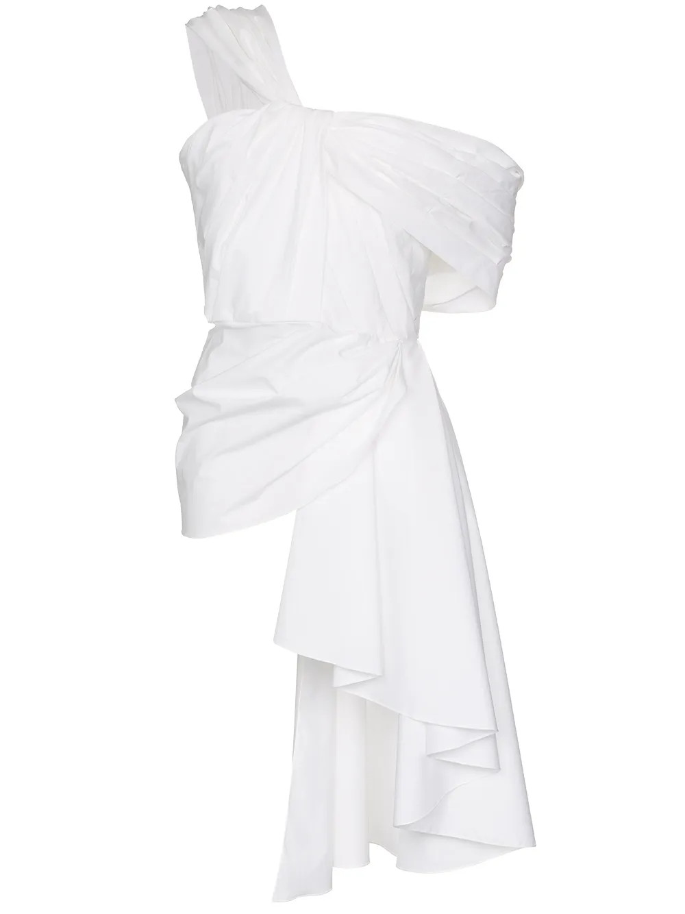 Johanna Ortiz Shangrila One Shoulder Asymmetric Top - White | FarFetch Global