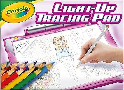 Crayola Light Up Tracing Pad Pink, Gifts for Girls & Boys, Age 6, 7, 8, 9 | Amazon (US)