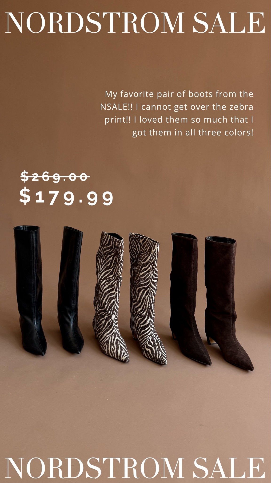 I love this boot so much I bought it in all 3 colors!!