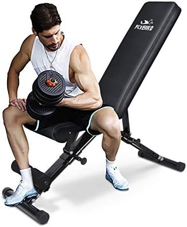 FLYBIRD Weight Bench, Adjustable Strength Training Bench for Full Body Workout with Fast Folding-New | Amazon (US)