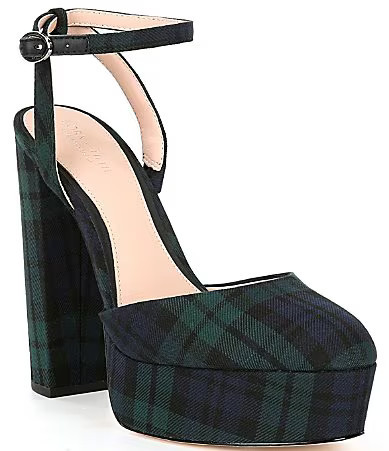 Antonio Melani x Born on Fifth Liv Tartan Plaid Closed Toe Platform Dress Pumps - 5.5M | Dillard's
