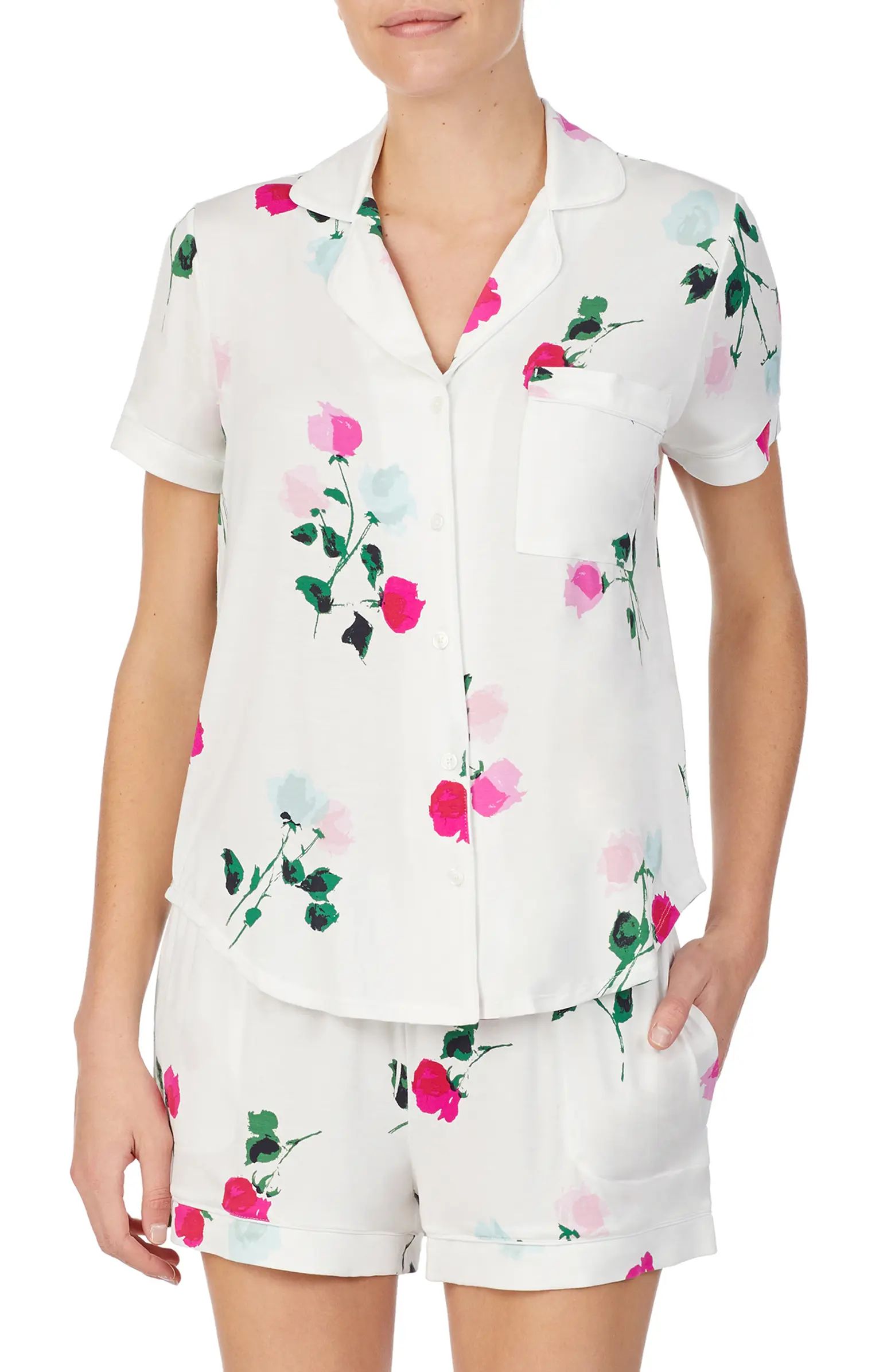 mrs. dot floral jersey short pajamas | Nordstrom