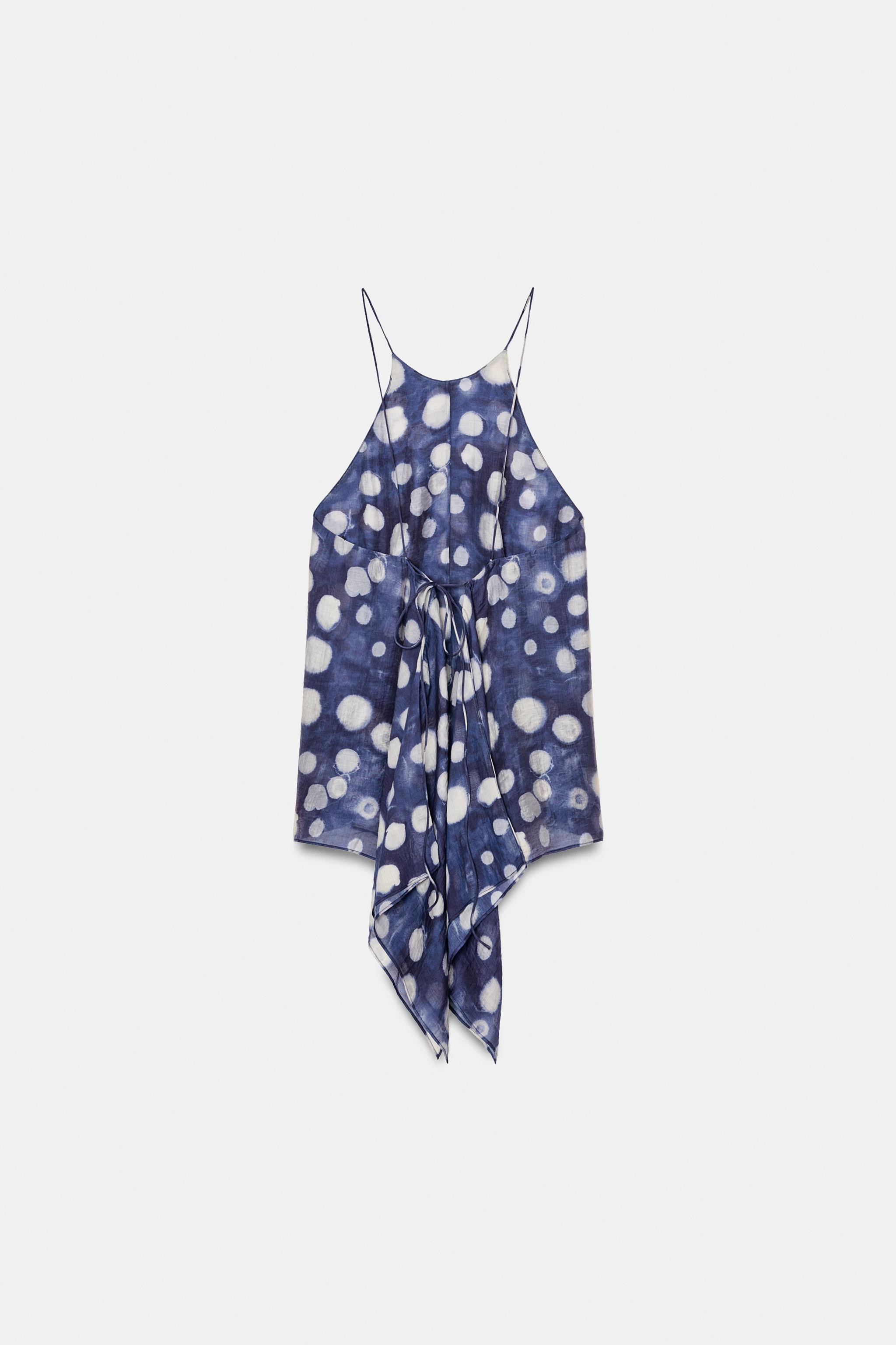 ZW COLLECTION POLKA DOT TOP | Zara US