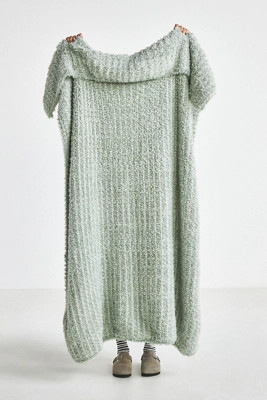 Hugger Marled Eyelash Cozy Knit Throw Blanket | Anthropologie (US)