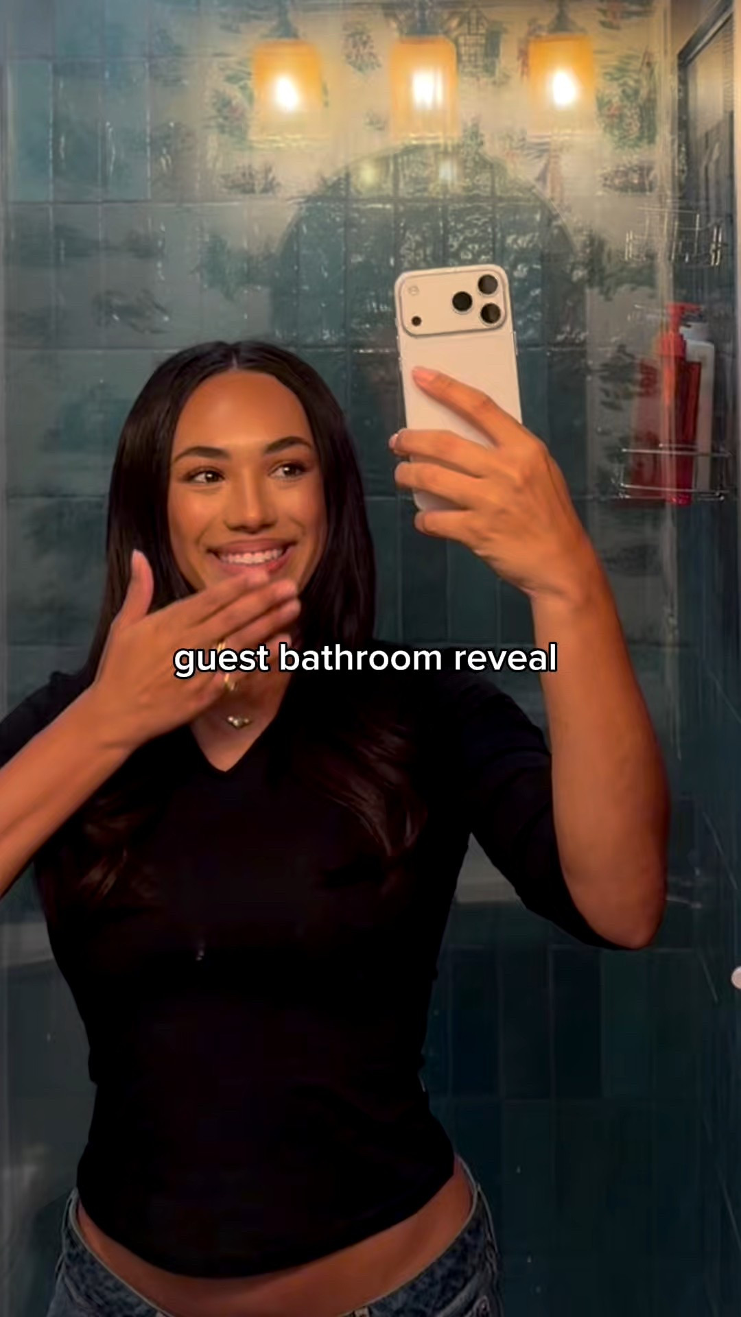 obsessed with how this bathroom turned out & I got so many good pieces from @Wayfair #ad #wayfairpartner #wayfair 