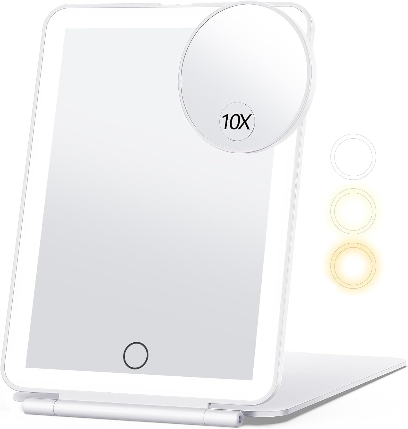 Rechargeable Makeup Mirror for Travel, Vanity Mirror with 80LEDs, 3 Color Light, 2000mAh Battery,... | Amazon (US)