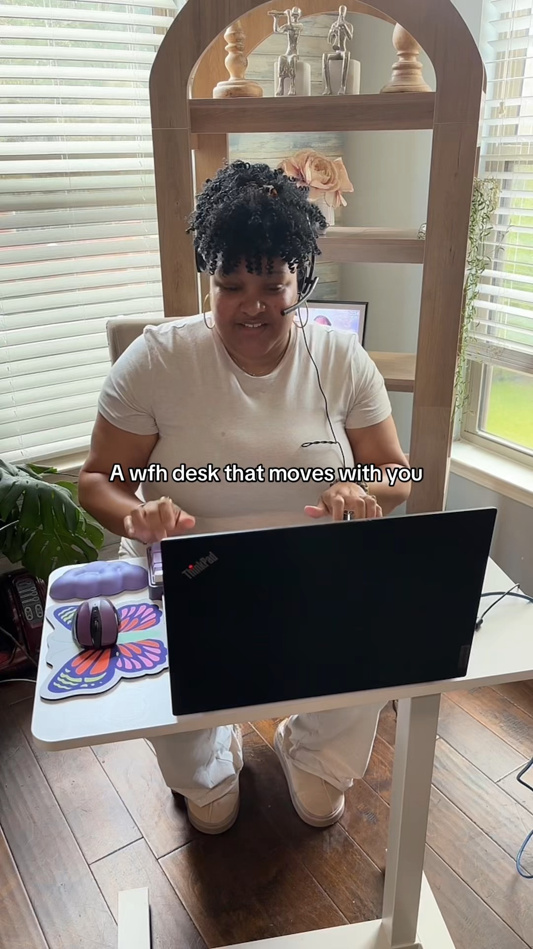 If you work from home, you NEED this mobile desk! It’s compact, versatile, and essential to reduce body stiffness from sitting in one space too long. #wfh #homeoffice #workdesk #workfromhome 

#LTKHome #LTKmorningroutine #LTKWorkwear