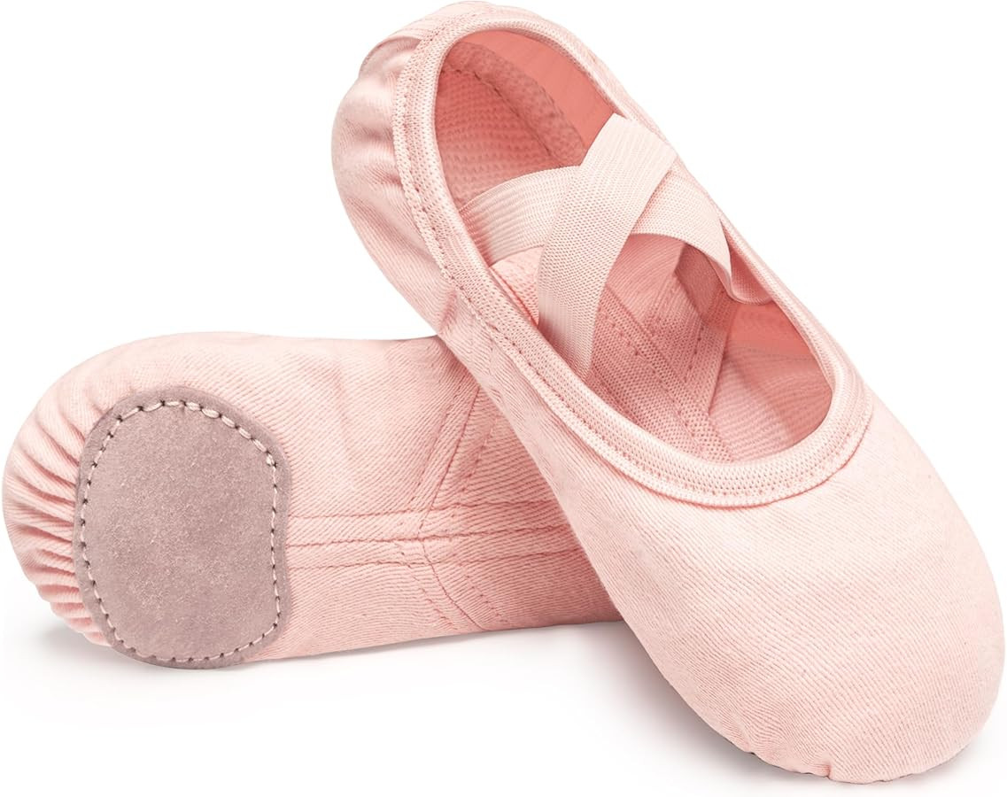 Stelle Ballet Shoes Toddler Slippers Highly Elastic Canvas Girls Ballerina Dance Shoes for Toddle... | Amazon (US)