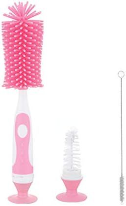 UUKING Baby Bottle Brush Small Bottle Silica Gel Scrubber Cleaner Brushes Set Sponge Washer Milk ... | Amazon (US)