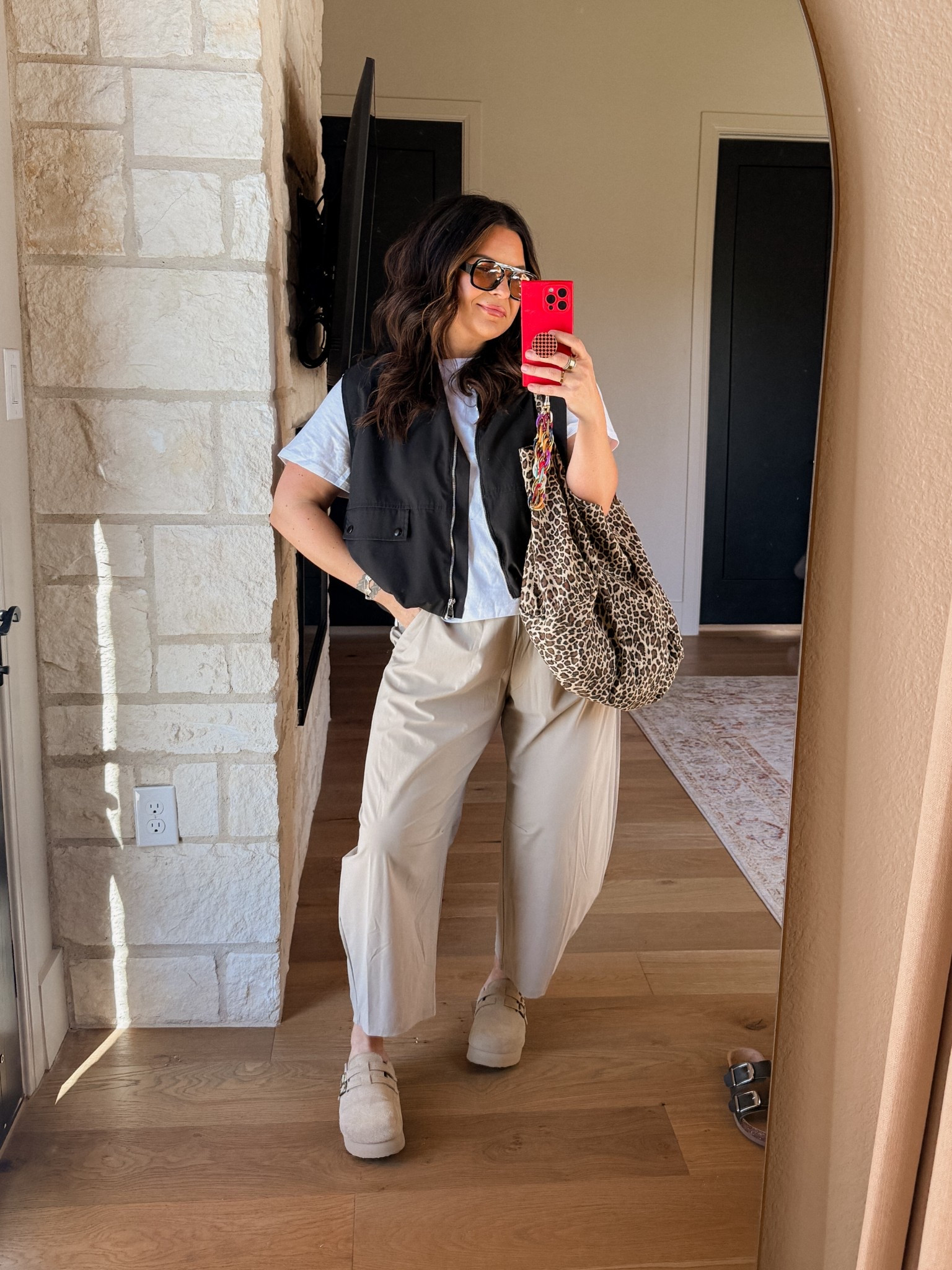 NEW FAVORITE PANT!  
A barrel style athletic pant. Literally you can dress em up and down! Sporty or not….they work!

I am a size 12/14 and the large fits perfect (the XL was too big)
Tee: XXL
basically all layering tops are: XXL


#LTKMidsize #LTKFindsUnder50 #LTKStyleTip