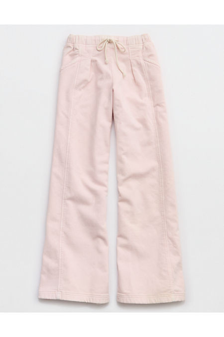 Aerie Daydream Denim Stretch Trouser Women's Pink Petal S | Aerie