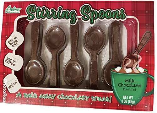 Chocolate Stirring Spoons Milk Chocolate Covered | Amazon (US)