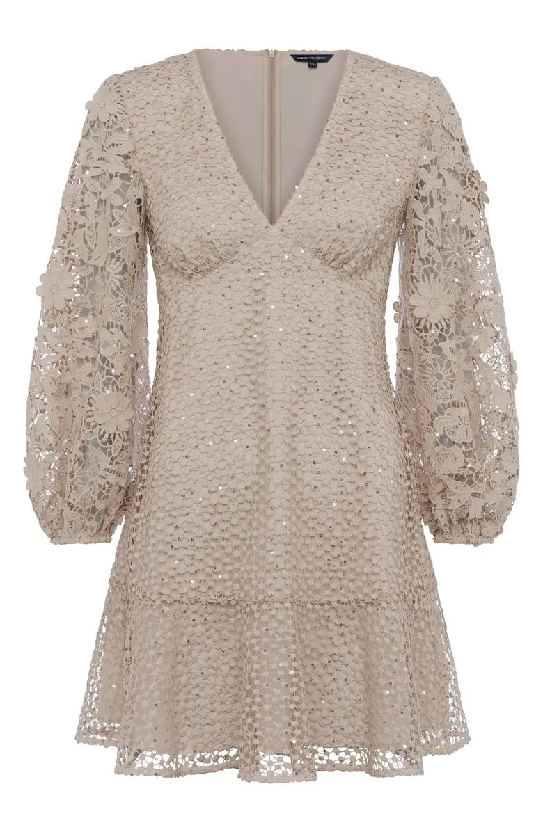 Caballo Sequin Long Sleeve Minidress | Nordstrom