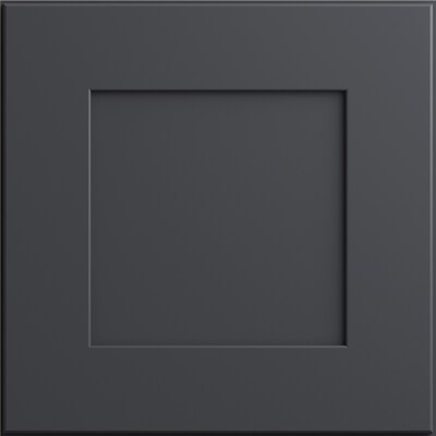Luxxe Cabinetry  Newton 13-in W x 13-in H Deep Onyx Painted Kitchen Cabinet Sample (Door Sample) | Lowe's