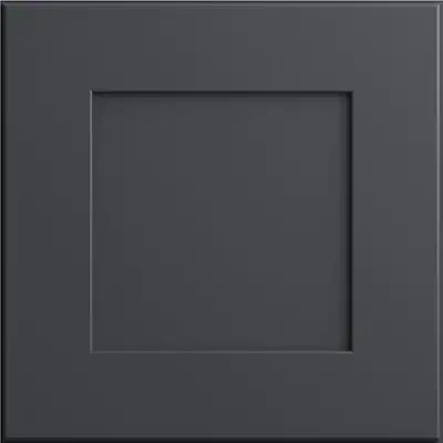 Luxxe Cabinetry  Newton 13-in W x 13-in H Deep Onyx Painted Kitchen Cabinet Sample (Door Sample) | Lowe's