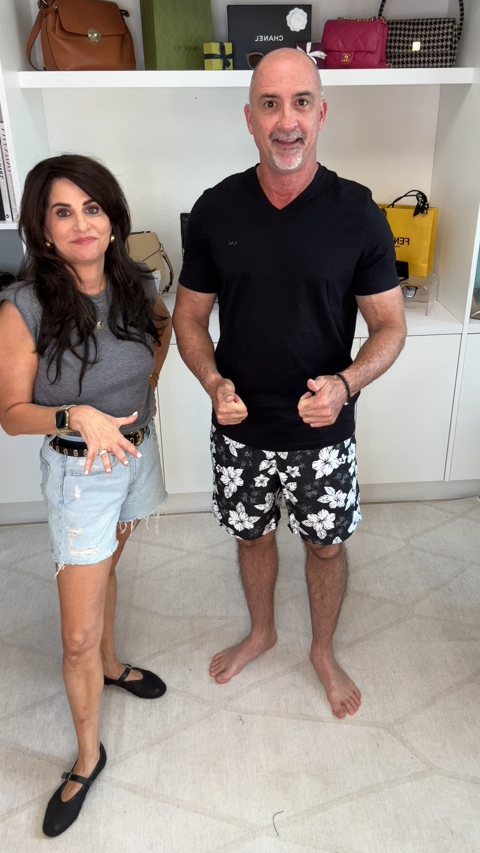 This is my favorite. Can be worn with so many color Tee’s 
Wearing a medium 

#LTKxPrimeDay #LTKSwim #LTKMens