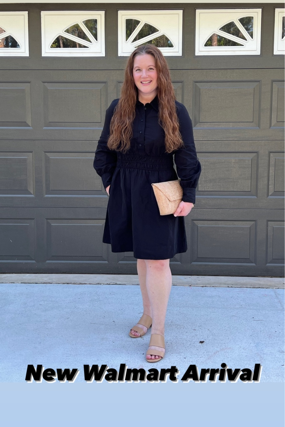 TTS or order up if in-between sizes. 
(Tight through the shoulders & arms)

New Walmart Arrival, Walmart dress, Walmart fashion, Walmart style, black dress

#LTKitbag #LTKshoecrush #LTKstyletip