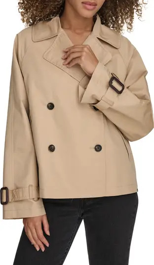 Water Resistant Short Cotton Trench Coat | Nordstrom