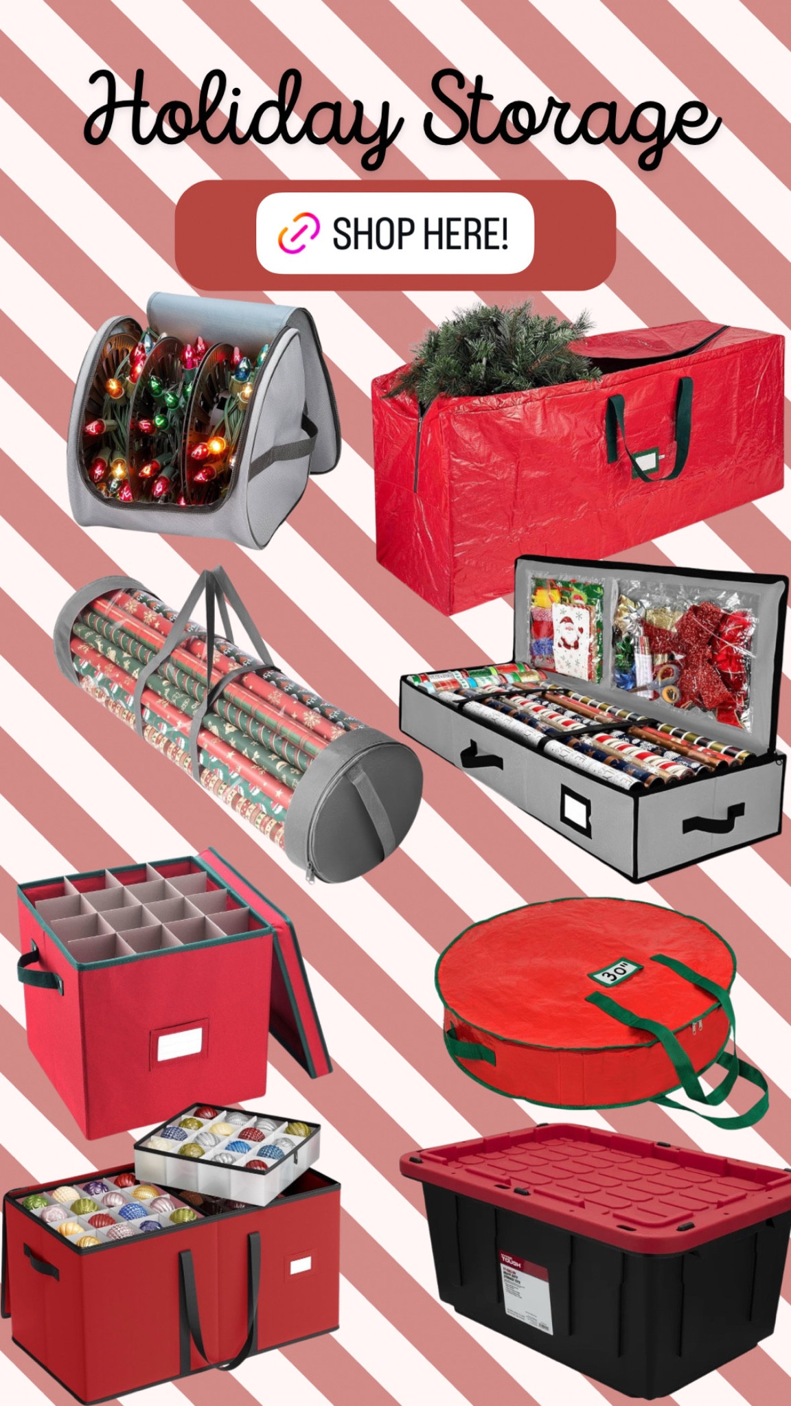 Holiday Storage for everyone! All the Christmas decor needs to be packed away nicely for next year! 🎄 

#LTKHome #LTKHoliday #LTKSeasonal