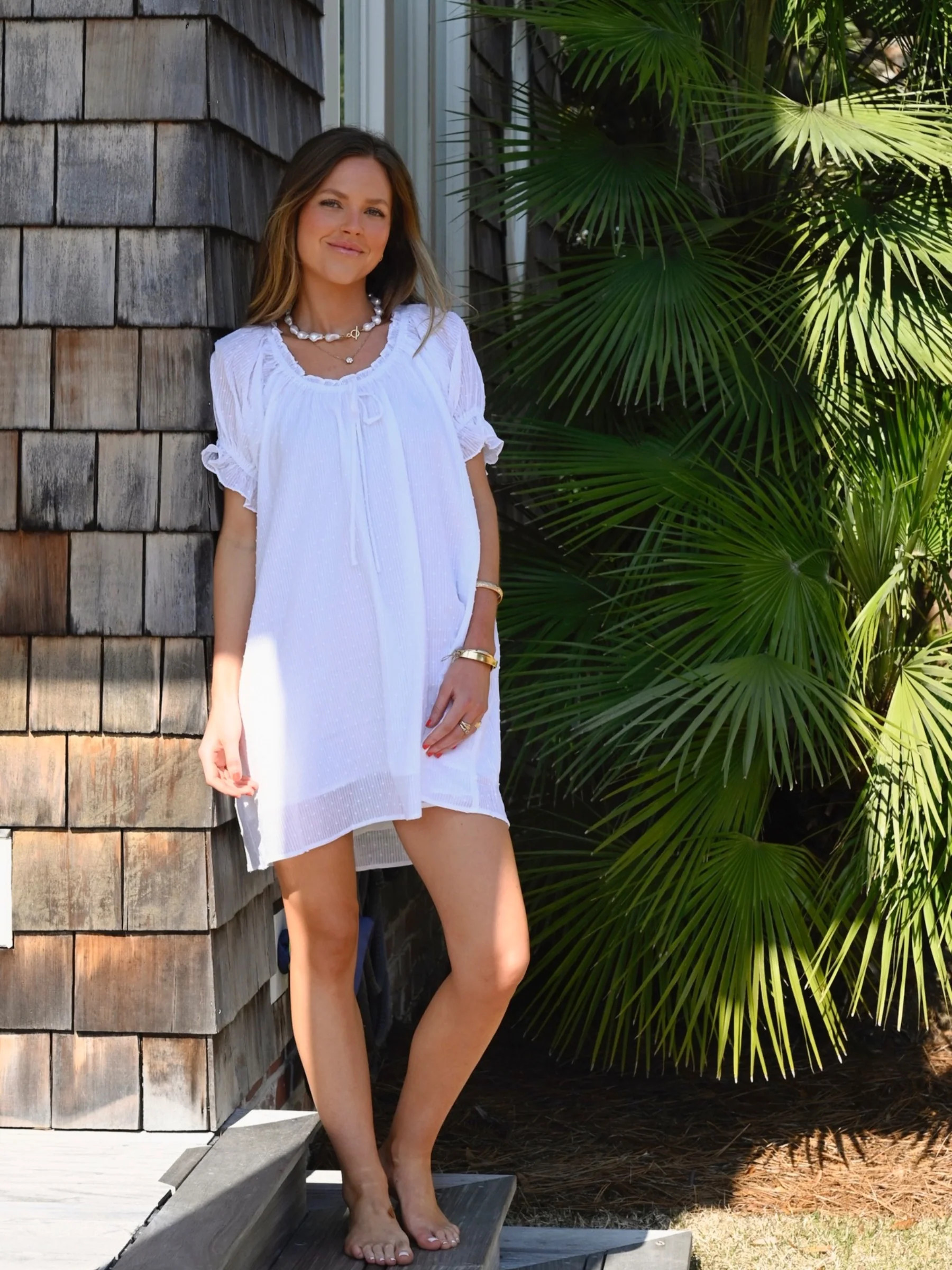 Tie Sleep Dress - Holly Vine | Cozy Loungewear - DARLING | Darling Loungewear