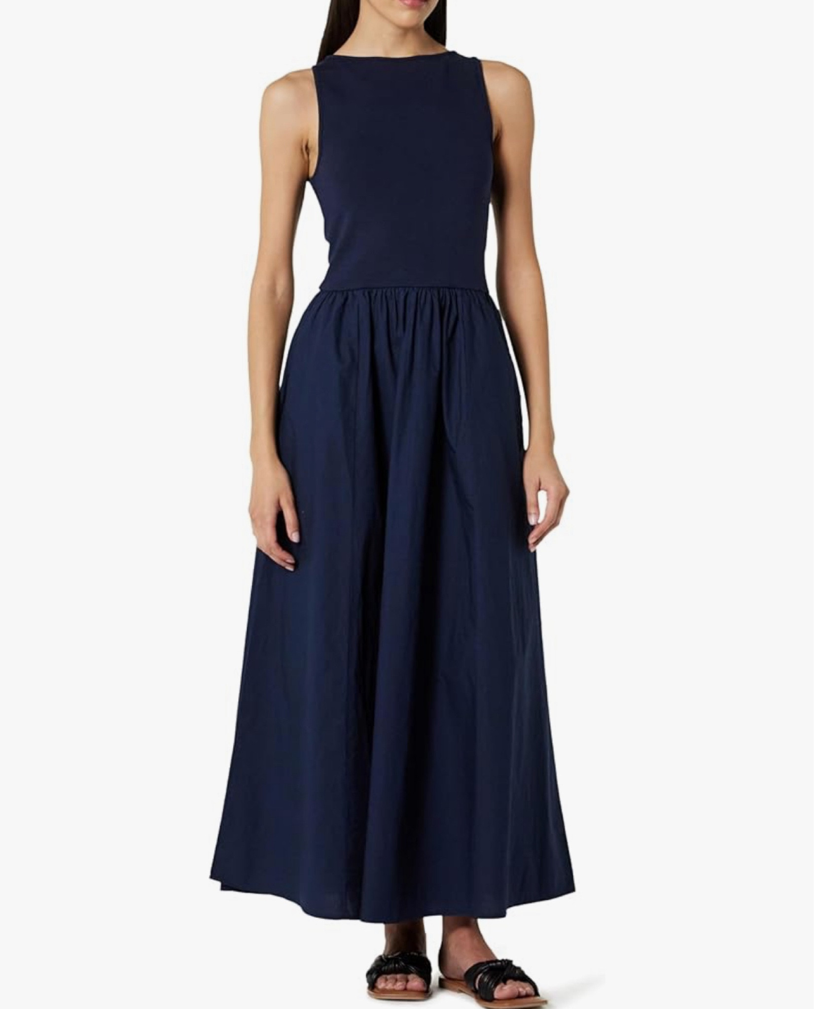 Flattering maxi dress for spring and summer. Comes in beige, navy and black.

#LTKSaleAlert #LTKTravel #LTKOver40