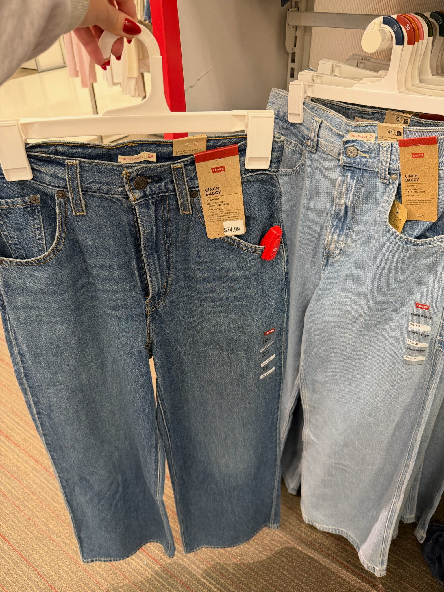 Levi’s® High-Rise Cinch Baggy Jeans are that effortless cool-girl denim that instantly makes an outfit feel styled. The high-rise waist cinches you in while the relaxed, baggy leg gives that perfect vintage 90s energy without looking sloppy. I love how structured they feel — flattering through the waist and hips but still roomy and comfortable through the leg. The darker wash is so chic for winter denim moments and easy to dress up for work outfits or date night outfits, while the lighter wash leans more casual and perfect for everyday wear. These are such a staple if you’re building elevated basics that still feel on-trend.
gallery wall, date night outfits, winter denim, sunday hoodie, vacation outfits beach, work outfits, resort wear, plus size fashion, business casual workwear, winter outfits women, high rise jeans, baggy jeans, levi’s jeans, casual chic style, everyday denim, capsule wardrobe staples 

 #LTKgrwm #LTKootd #LTKWorkwear
