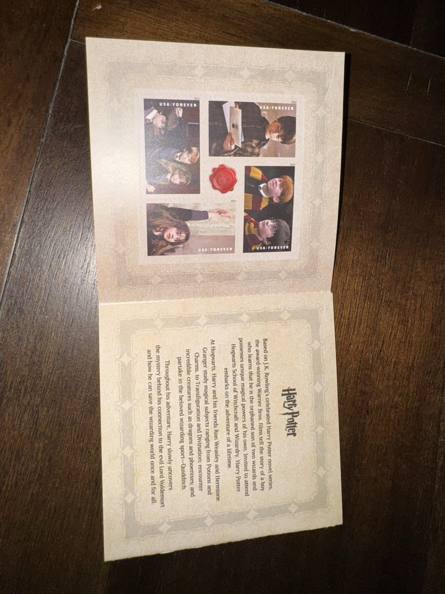 Harry Potter 2013 Collectible 20 First-Class USPS Forever Stamps Booklet VGC | eBay US
