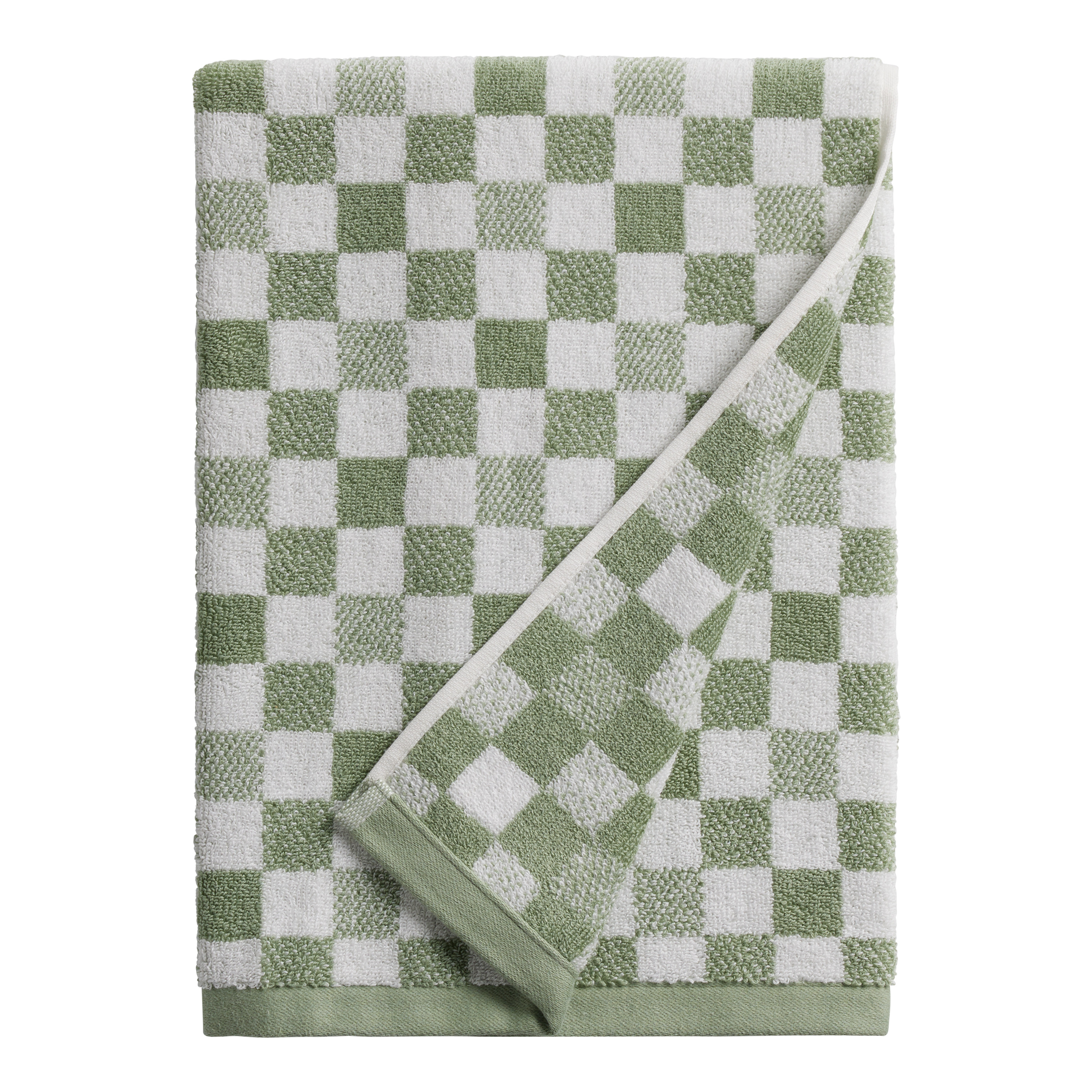 Asteria Checkered Terry Bath Towel | World Market