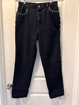 Vintage 90's Rocky Mountain ROCKIES Studded High Rise MOM Jeans Womens 32" Waist  | eBa... | eBay US
