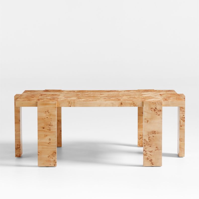 Leon Burl Wood Coffee Table | Crate & Barrel | Crate & Barrel