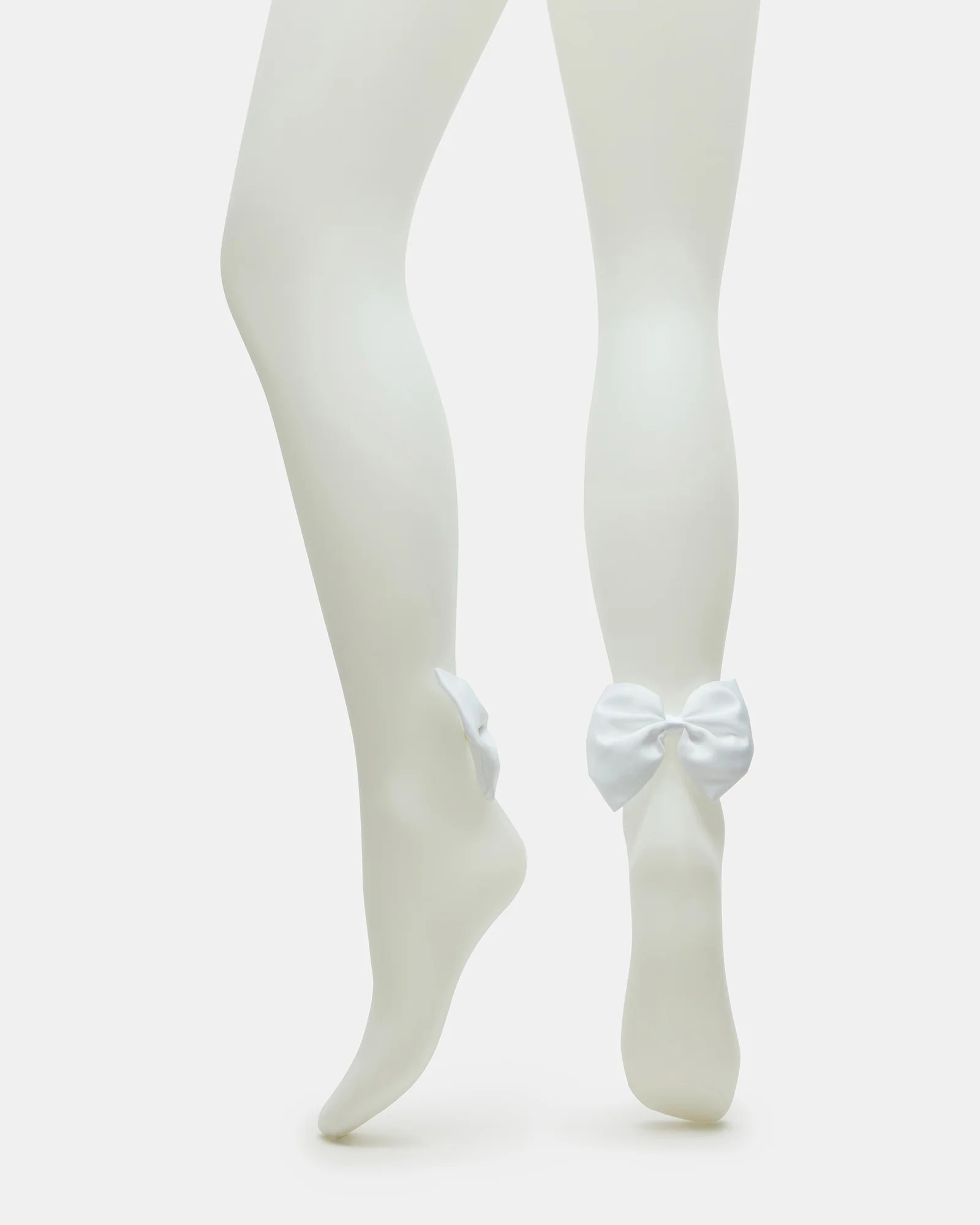 BRIDAL BOW TIGHTS SHEER WHITE | Steve Madden (US)