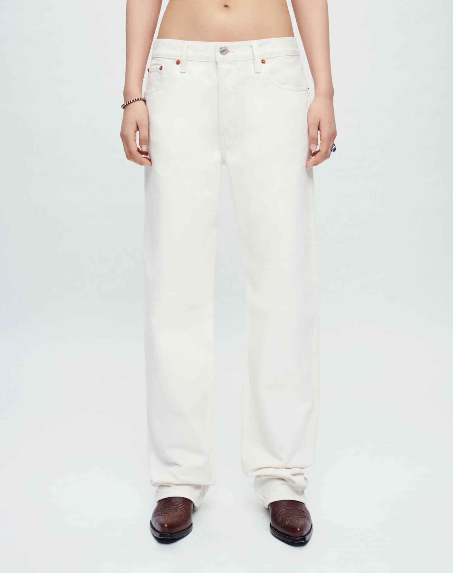 RE/DONE | Loose Long in Vintage White | RE/DONE