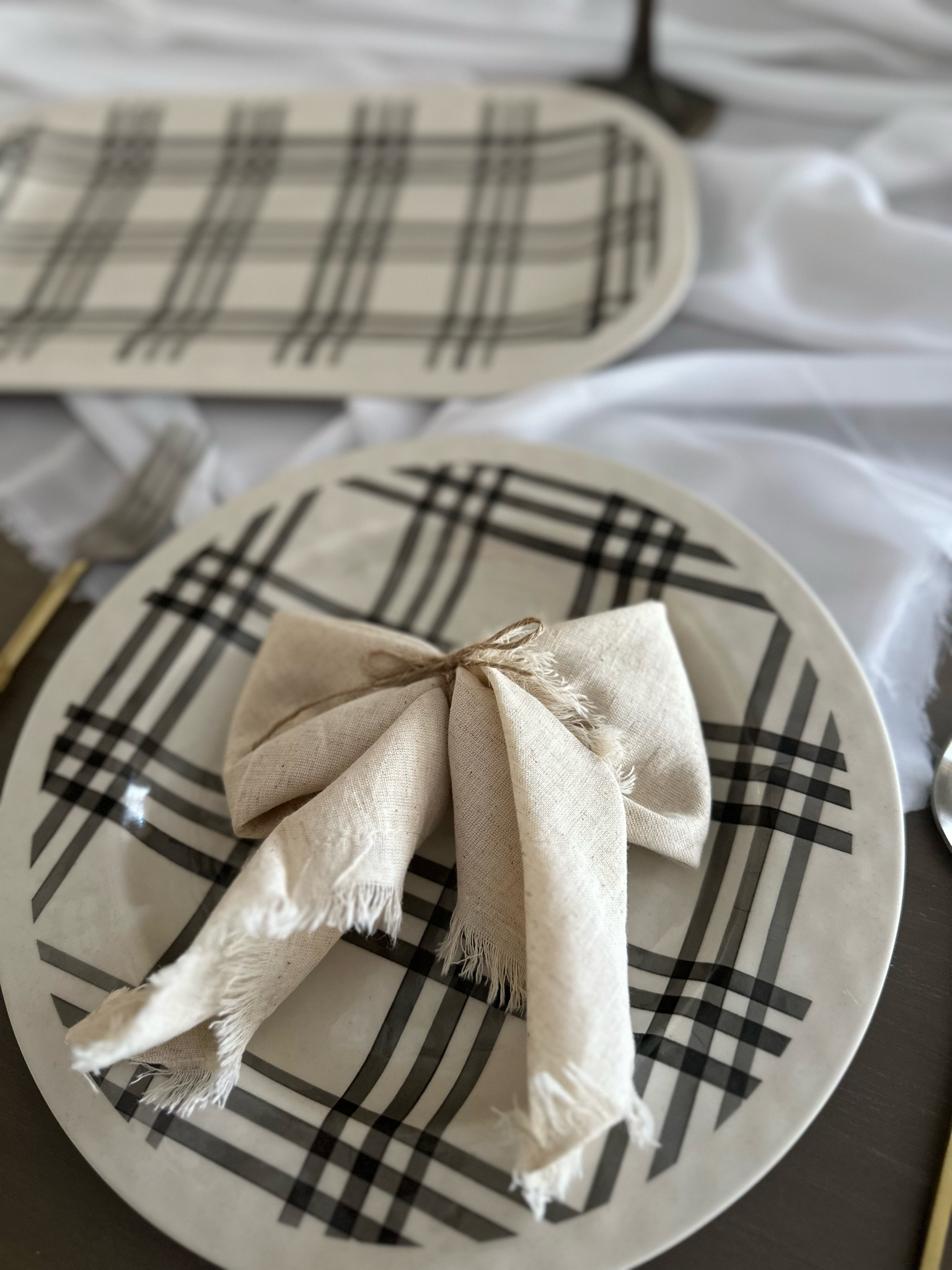 Plaid Melanin Plates 

#LTKHome #LTKSaleAlert #LTKHoliday