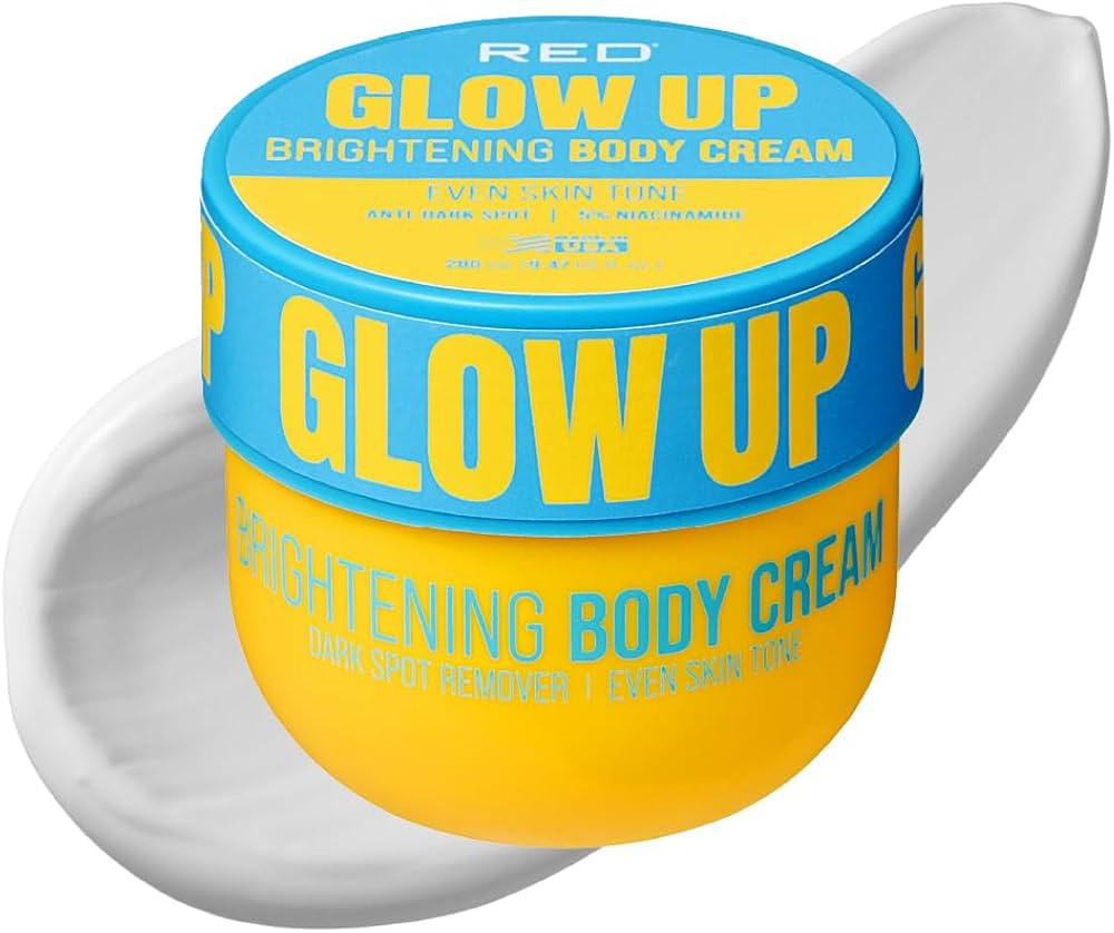 Red by Kiss Glow Up Skin Toning Body Cream with Kojic Acid & Turmeric for Dark Spots, Scars, Body... | Amazon (US)