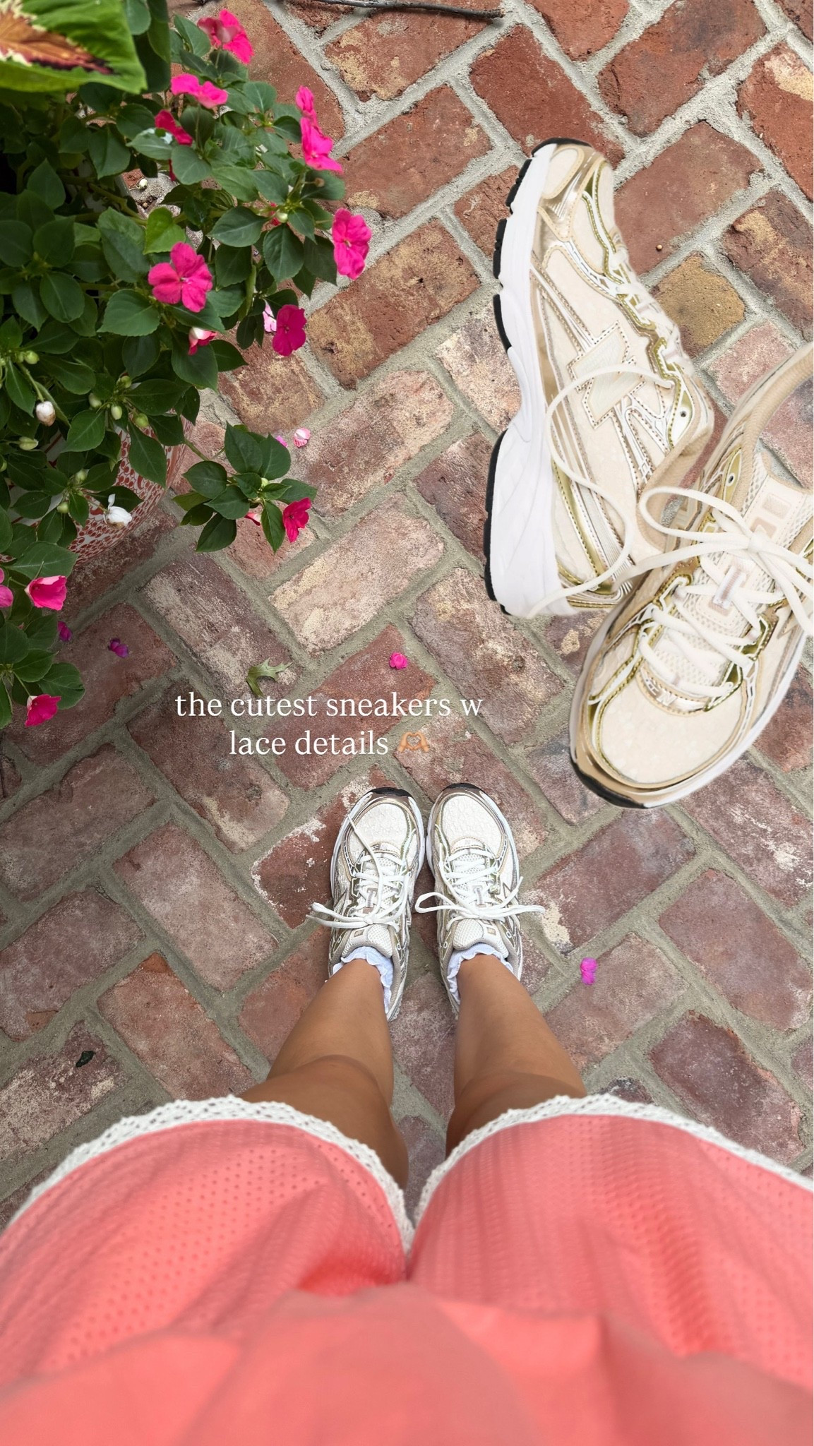 Wearing these new new balance sneakers today! So cute & true to size