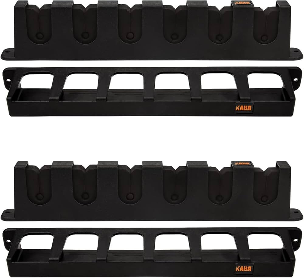 Kaba Fishing Vertical 6 Fishing Pole Rack Fishing Pole Holder Spinning Casting Fishing Rods Wall ... | Amazon (US)
